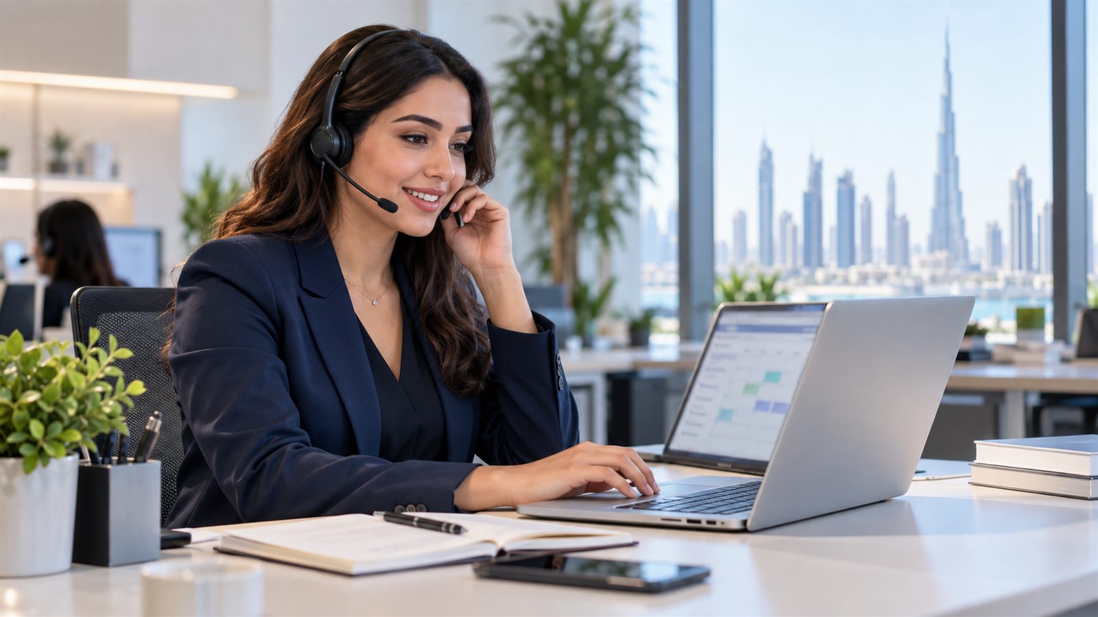 Elite Maids customer support team taking bookings in Dubai
