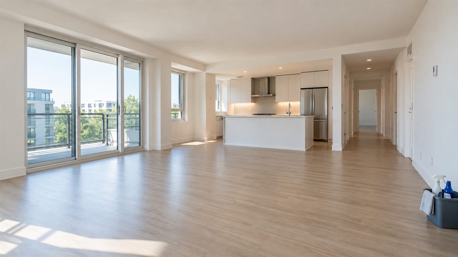 Empty apartment after Elite Maids move-out cleaning in Arjan